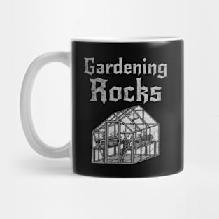 Gardening Rocks, Gardener Heavy Rock Musician Mug